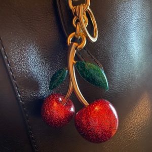 Coach Signature Cherry Bag Charm